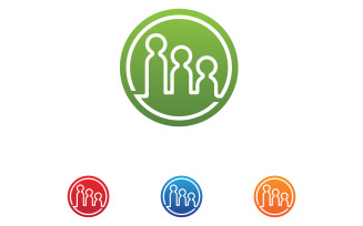 Community team group unity friend success health logo v26