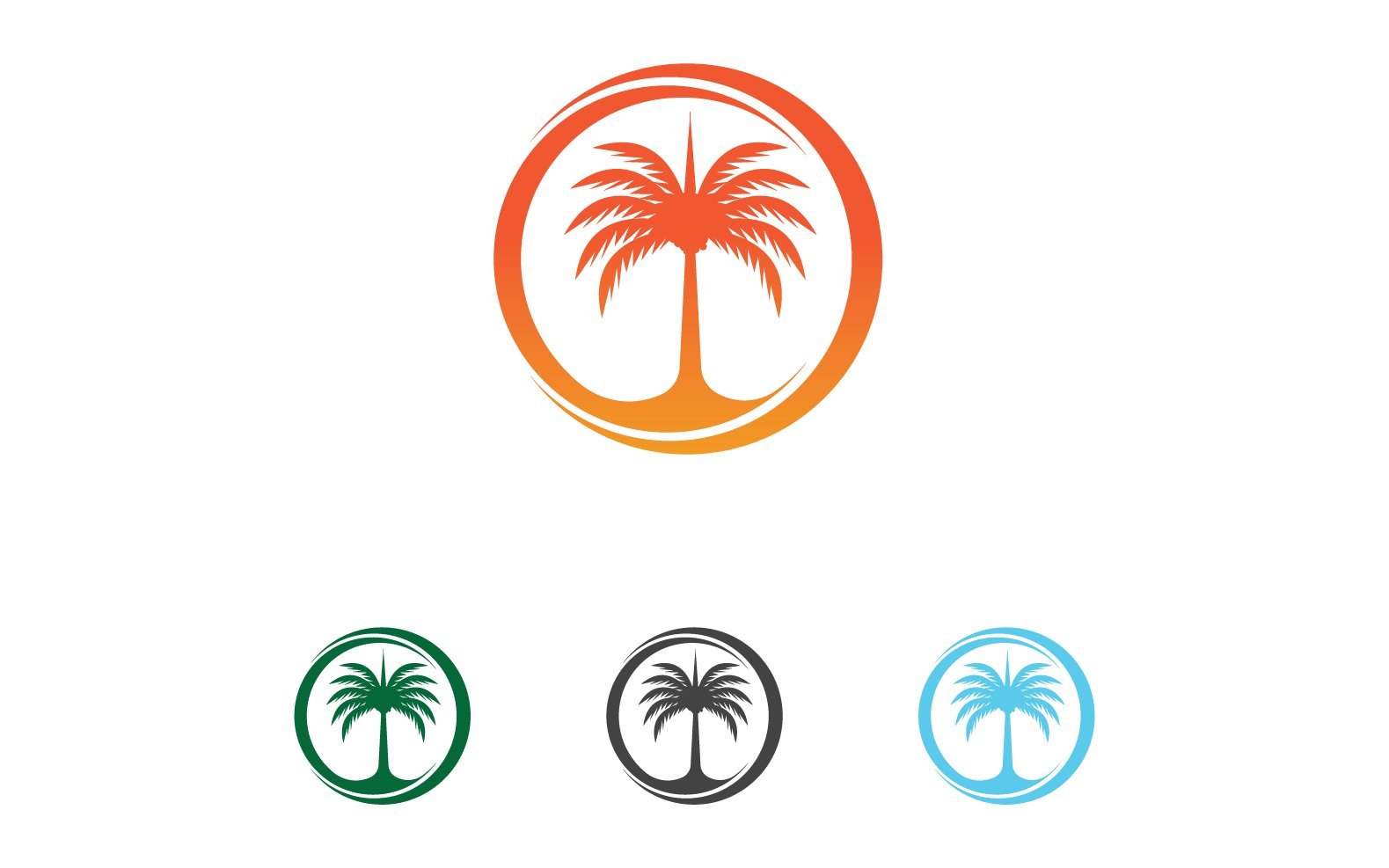 Kit Graphique #333878 Vector Palm Divers Modles Web - Logo template Preview