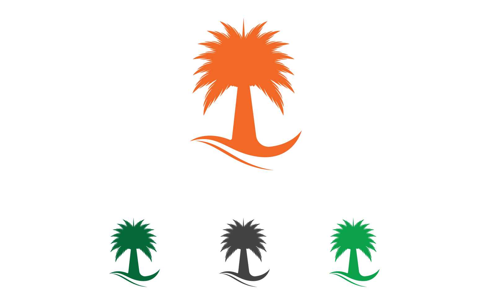 Kit Graphique #333881 Vector Palm Divers Modles Web - Logo template Preview