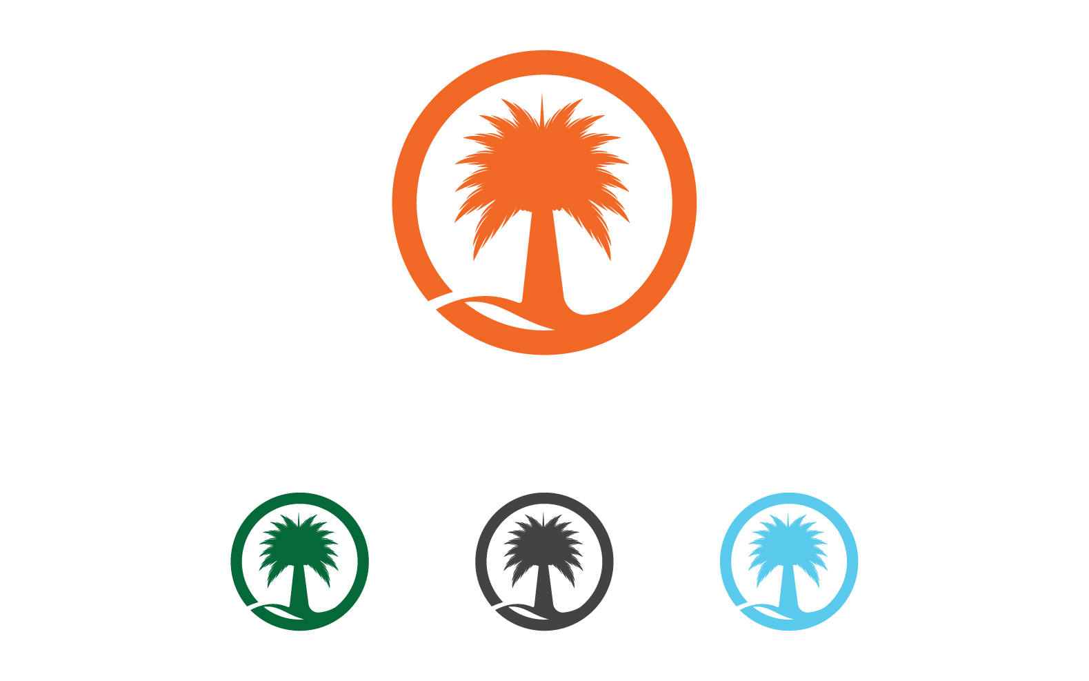 Kit Graphique #333884 Vector Palm Divers Modles Web - Logo template Preview