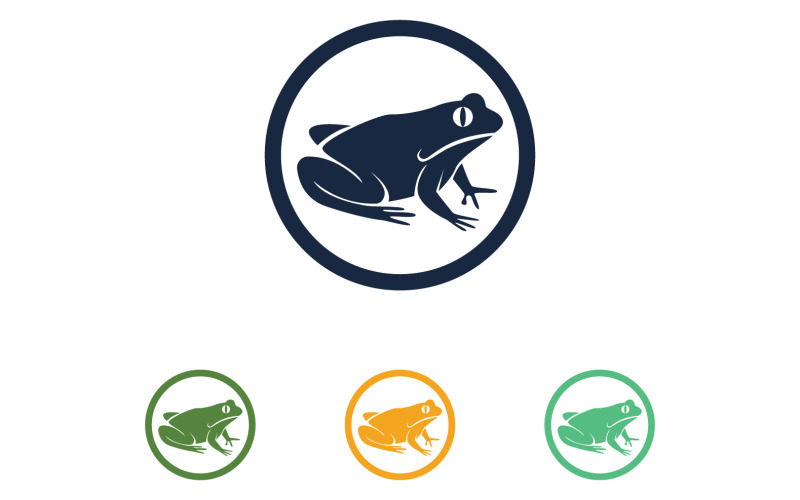 Animal frog icon logo template vector v1 Logo Template