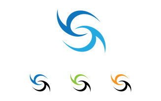 Business letter s initial name logo template v1