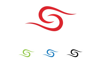 Business letter s initial name logo template v2