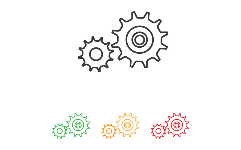 Gear machine industry logo tempplate design vector v18 Logo Template
