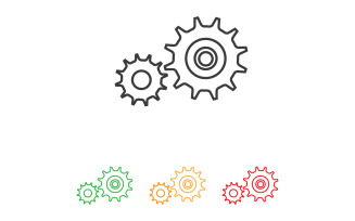 Gear machine industry logo tempplate design vector v18