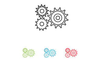 Gear machine industry logo tempplate design vector v19