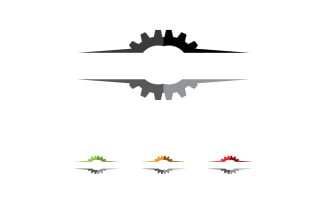 Gear machine industry logo tempplate design vector v20