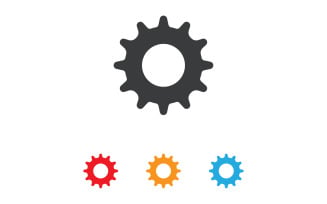 Gear machine industry logo tempplate design vector v21