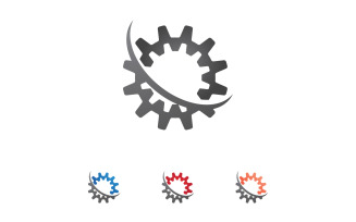 Gear machine industry logo tempplate design vector v2