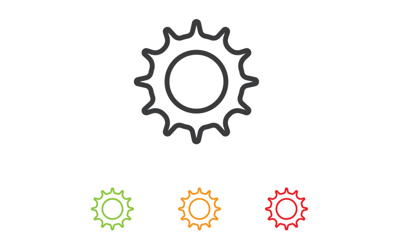 Gear machine industry logo tempplate design vector v3 Logo Template