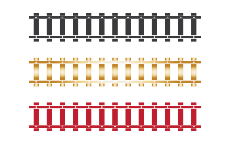 Train track railway design element template v12 Logo Template