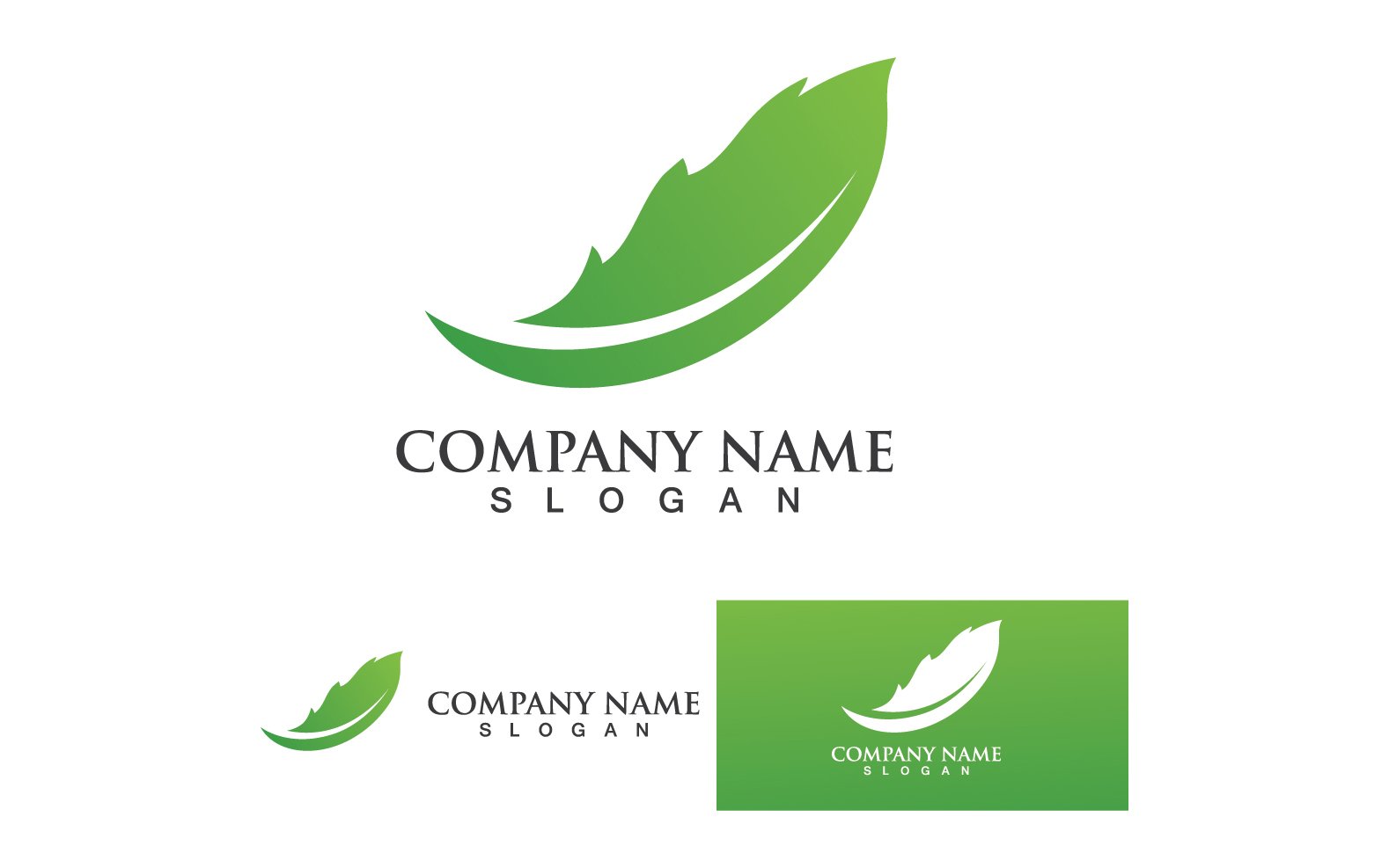 Template #333981 Leaf Green Webdesign Template - Logo template Preview