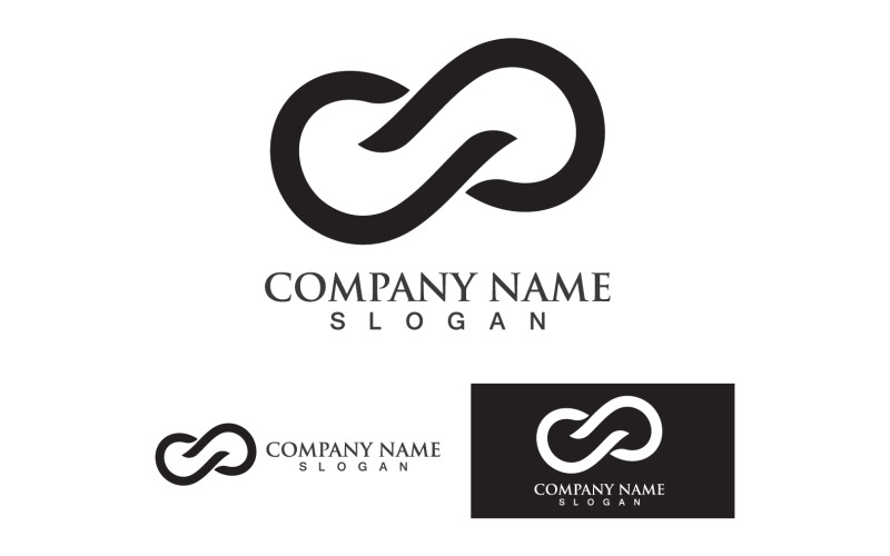 Infinity loop line business logo vector Graphic v1 Logo Template