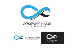 Infinity loop line business logo vector Graphic v4