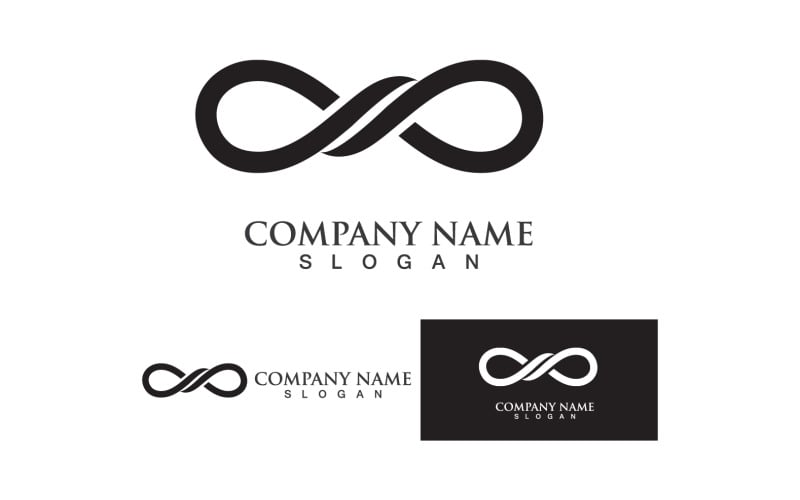 Infinity loop line business logo vector Graphic v5 Logo Template