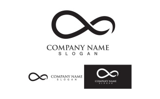 Infinity loop line business logo vector Graphic v7