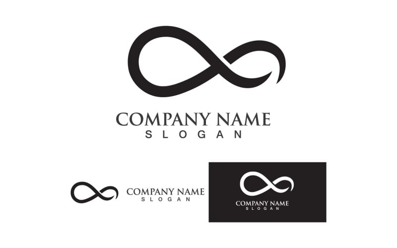 Infinity loop line business logo vector Graphic v7 Logo Template