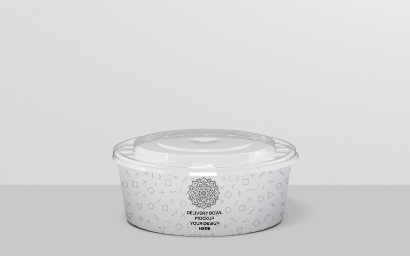 Realistic Delivery Bowl Mockup Product Mockup