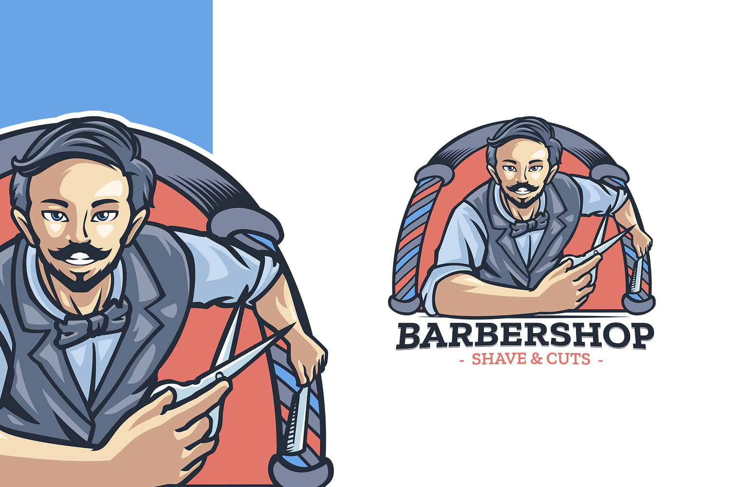 Kit Graphique #334086 Shave Cheveucut Divers Modles Web - Logo template Preview