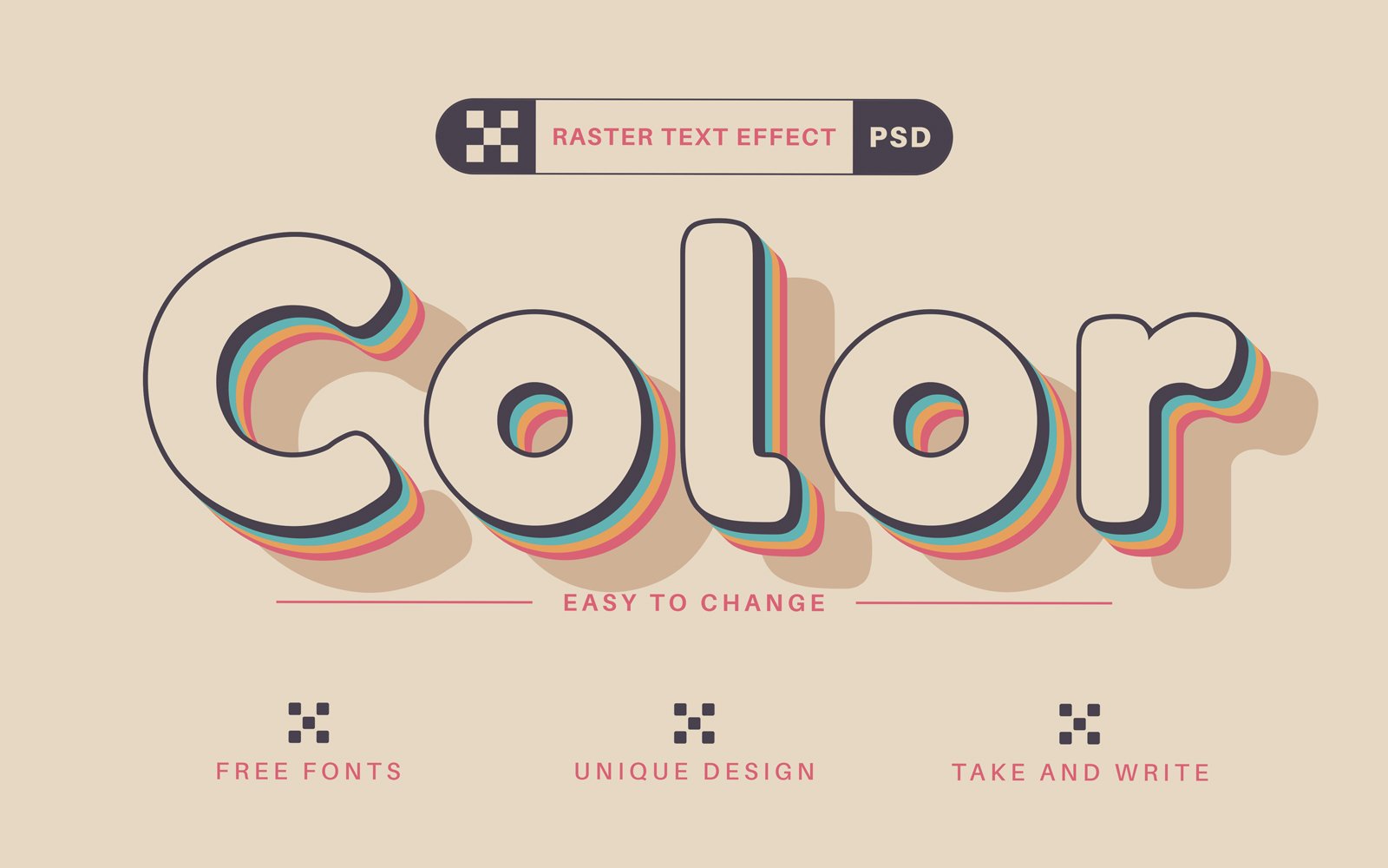 Template #334093 Text Effect Webdesign Template - Logo template Preview