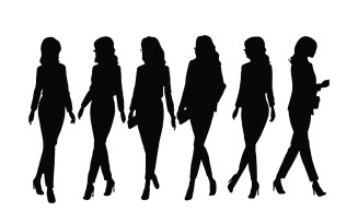 Anonymous female model collection vector