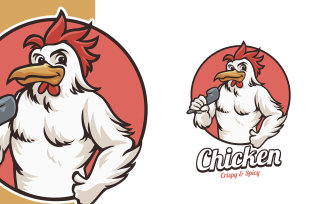 Chicken Mascot Logo Template