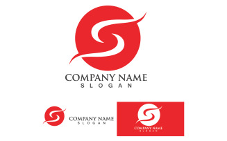 Letter initial logo S business template design v2