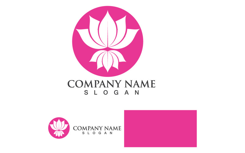Lotus flower beauty logo template design v1 Logo Template