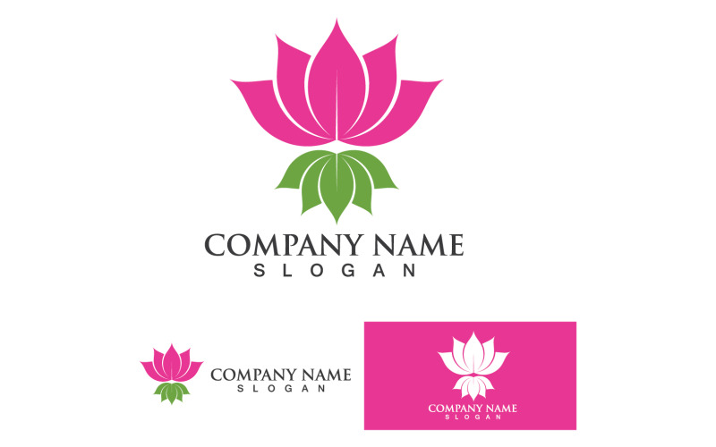 Lotus flower beauty logo template design v2 Logo Template