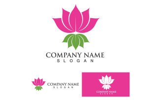 Lotus flower beauty logo template design v2