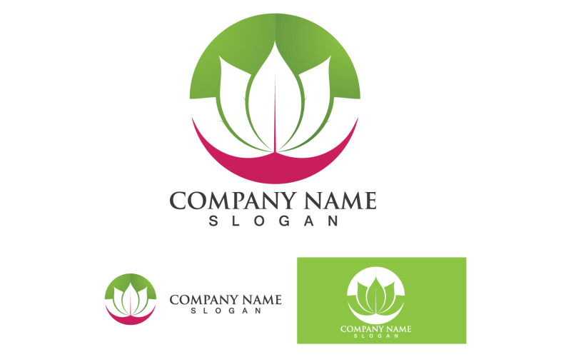 Lotus flower beauty logo template design v4 Logo Template