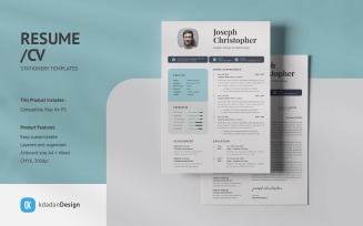 Resume/CV PSD Design Templates Vol 171