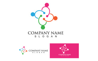 Team group community people success logo template v1