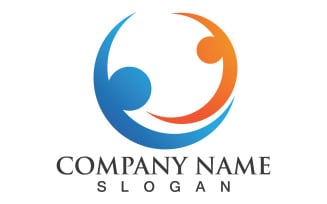 Team group community people success logo template v4