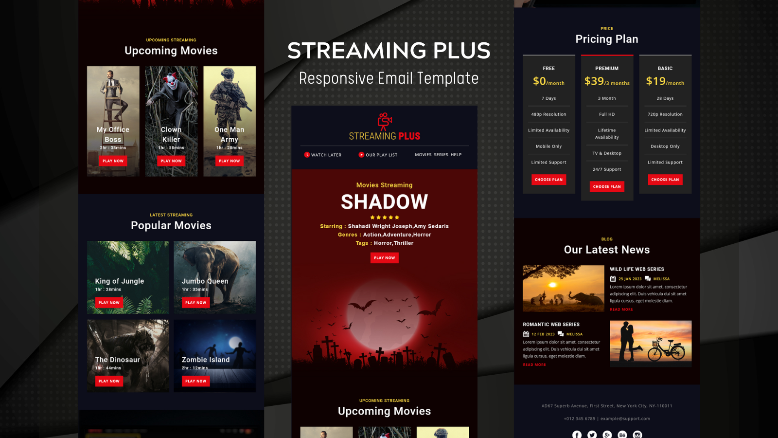 Streaming Plus – Responsive Email Template