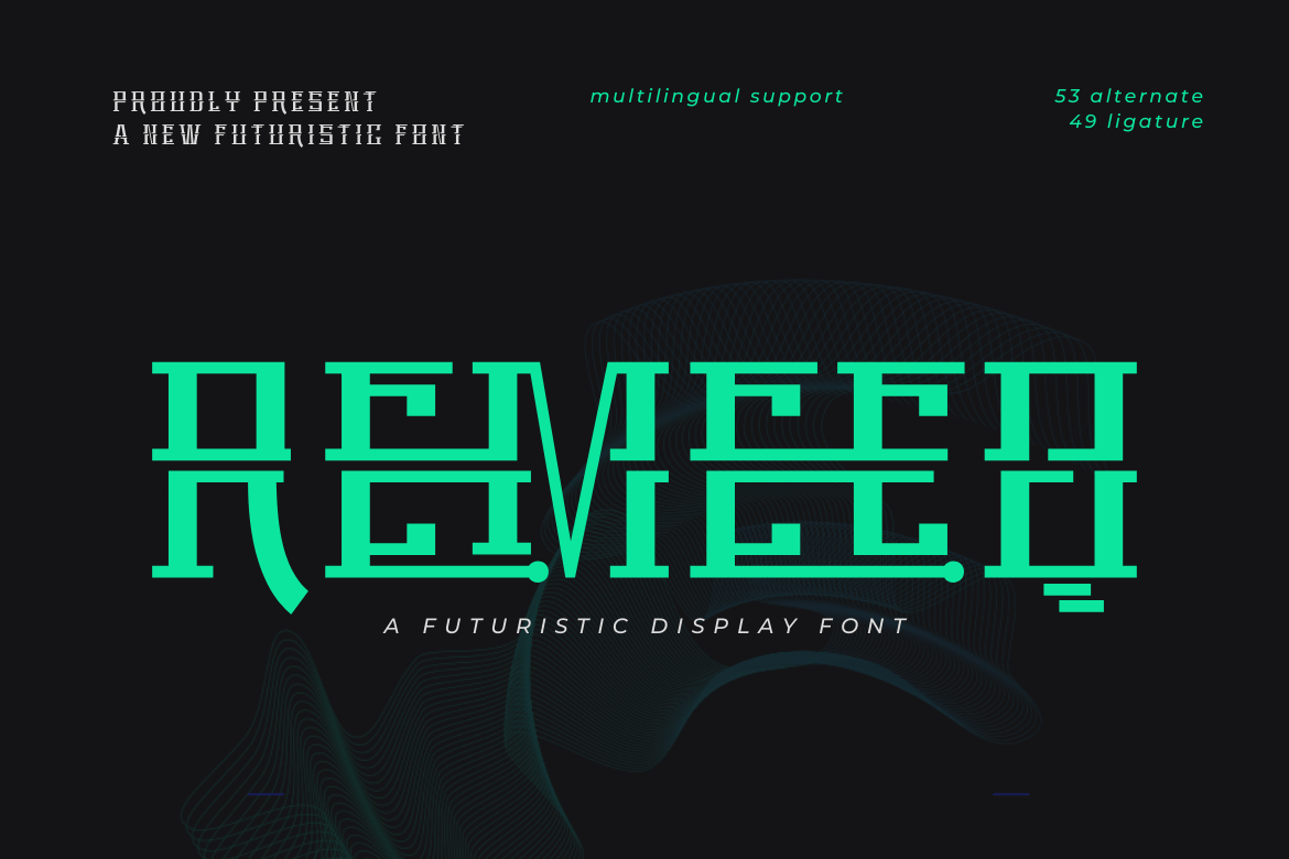 Remeeq | Futuristic Style Font