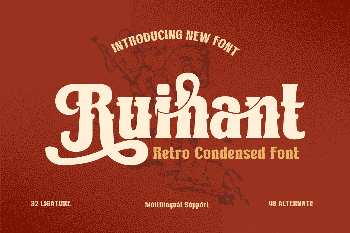 Ruihant | Retro Condensed Font