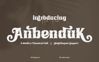 Anbenduk | Serif Classic Modernism
