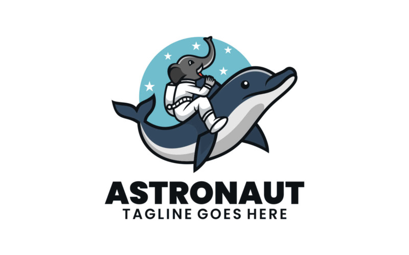 Astronaut Mascot Cartoon Logo Design Logo Template