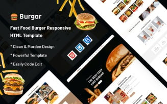 Burgar – Fast Food Burger Website Template