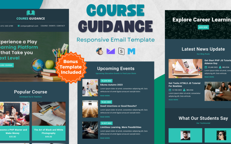 Educational Course – Multipurpose Responsive Email Newsletter Template