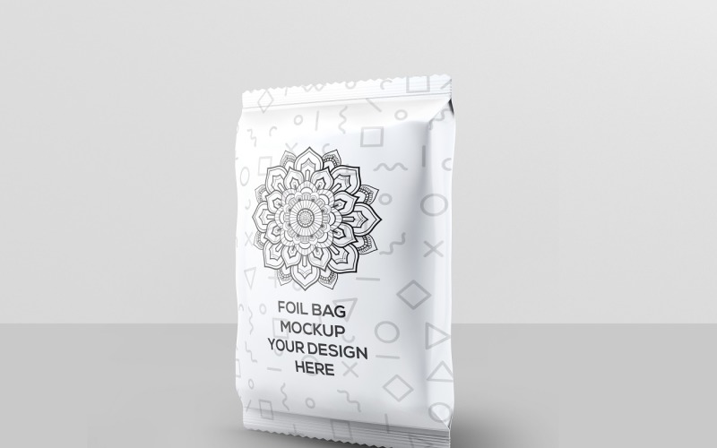 Foil Bag Packaging Mockup 3 Product Mockup