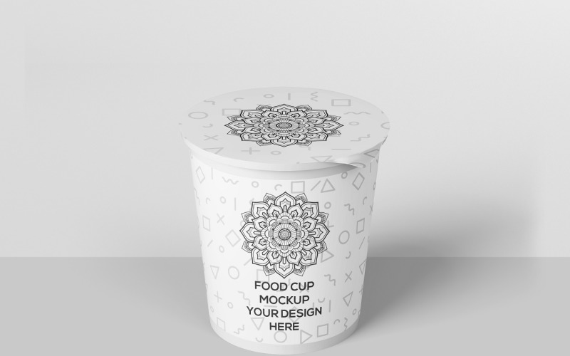 Food Cup Mockup - Realistic Product Mockup
