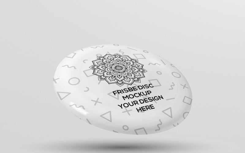 Frisbee Mockup - Flying Disk Mockup 3 Product Mockup