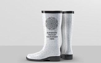Gumboots Mockup - Rubber Boots 4