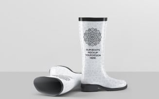 Gumboots Mockup - Rubber Boots 5