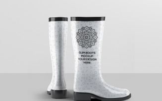 Gumboots Mockup - Rubber Boots 7