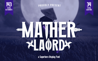 Mather Laord | Display Hero Font