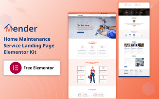 Mender - Home Maintenance Service Landing Pages Elementor Kit