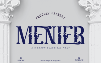 Menier | Retro Condensed Font